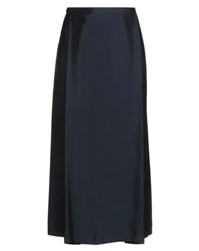Fabiana Filippi Woman Midi Skirt Navy Size 6 Viscose In Black