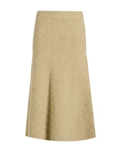Fabiana Filippi Woman Midi Skirt Sand Size 4 Virgin Wool, Mohair Wool, Polyamide, Silk, Cashmere In Multi