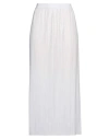 Fabiana Filippi Woman Midi Skirt White Size 10 Polyester
