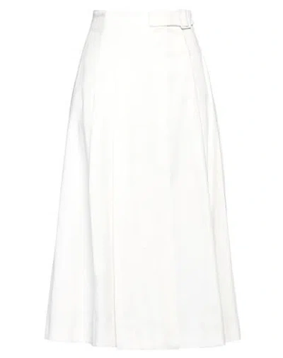 Fabiana Filippi Belted Midi Skirt In White
