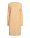 Fabiana Filippi Woman Mini Dress Apricot Size 12 Merino Wool In Orange