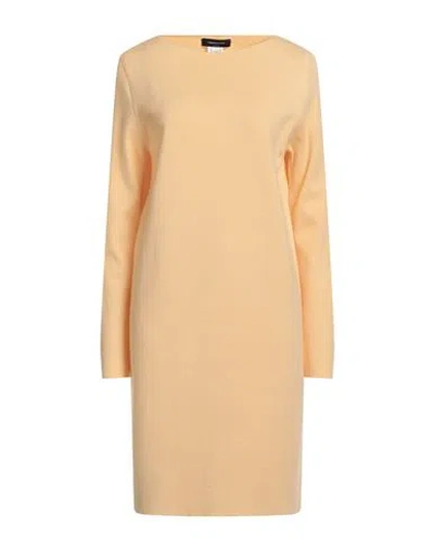 Fabiana Filippi Woman Mini Dress Apricot Size 12 Merino Wool In Orange