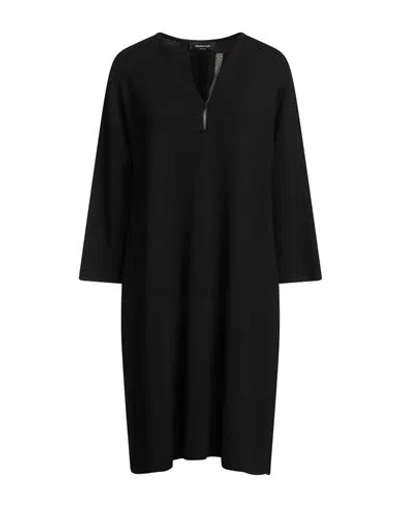 Fabiana Filippi Woman Mini Dress Black Size 12 Merino Wool