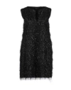 Fabiana Filippi Woman Mini Dress Black Size 6 Viscose, Metallic Fiber, Polyamide