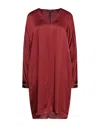 Fabiana Filippi Woman Mini Dress Burgundy Size 0 Acetate, Viscose In Red