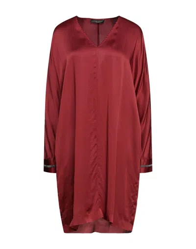Fabiana Filippi Woman Mini Dress Burgundy Size 0 Acetate, Viscose In Red