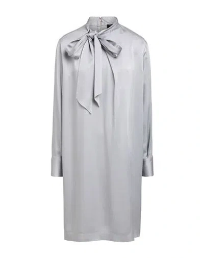Fabiana Filippi Woman Mini Dress Grey Size 4 Acetate, Viscose
