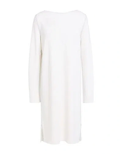 Fabiana Filippi Woman Mini Dress Ivory Size 8 Merino Wool In Multi