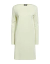 Fabiana Filippi Woman Mini Dress Lime Green Size 8 Merino Wool In White