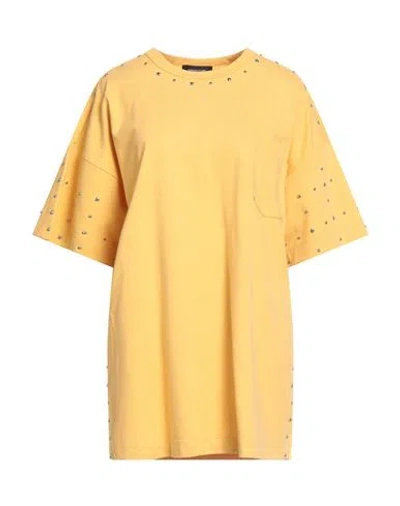 Fabiana Filippi Woman Mini Dress Marigold Size S Cotton In Yellow