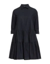 Fabiana Filippi Woman Mini Dress Midnight Blue Size 0 Cotton