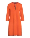Fabiana Filippi Woman Mini Dress Orange Size 8 Merino Wool