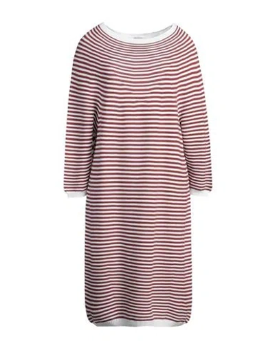 Fabiana Filippi Woman Mini Dress Rust Size 8 Cotton In Red