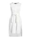 Fabiana Filippi Woman Mini Dress White Size 12 Linen, Viscose, Silk, Cotton In White
