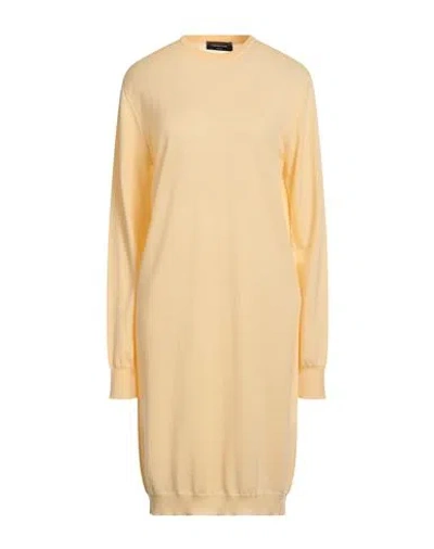 Fabiana Filippi Woman Mini Dress Yellow Size 4 Virgin Wool