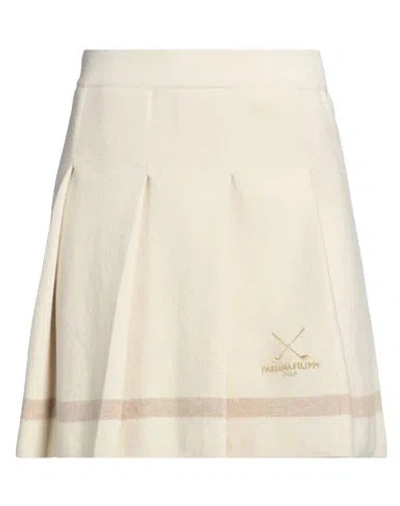 Fabiana Filippi Logo-embroidered Pleated Golf Skirt In Beige