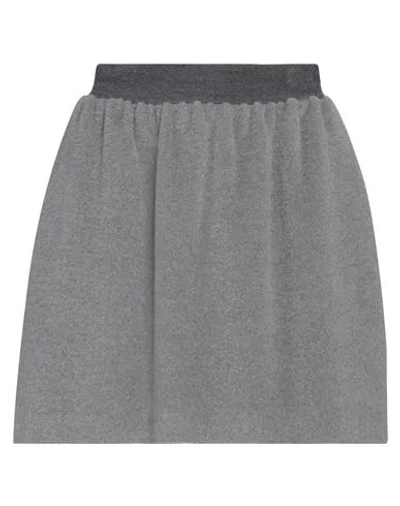 Fabiana Filippi Woman Mini Skirt Grey Size 4 Virgin Wool