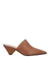 Fabiana Filippi Woman Mules & Clogs Brown Size 8 Leather In Brown