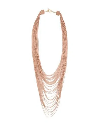 Fabiana Filippi Woman Necklace Brown Size - Ecobrass