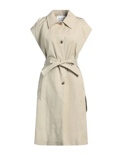 Fabiana Filippi Woman Overcoat & Trench Coat Beige Size 14 Cotton In Neutral