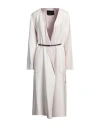 Fabiana Filippi Woman Overcoat & Trench Coat Light Grey Size 6 Cashmere, Silk, Leather In Grey