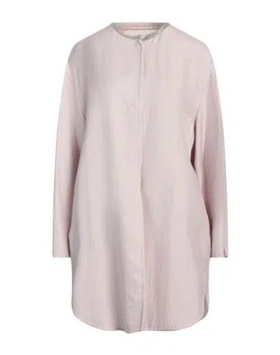 Fabiana Filippi Woman Overcoat & Trench Coat Lilac Size 12 Cashmere, Silk, Ecobrass In Purple