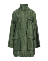 Fabiana Filippi Woman Overcoat & Trench Coat Military Green Size 10 Cotton, Polyester