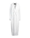 Fabiana Filippi Woman Overcoat & Trench Coat White Size 12 Cotton In White