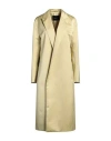 Fabiana Filippi Woman Overcoat & Trench Coat Yellow Size 8 Polyester In Yellow
