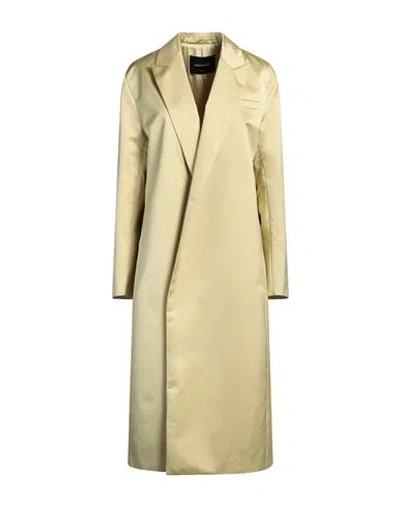Fabiana Filippi Woman Overcoat & Trench Coat Yellow Size 8 Polyester