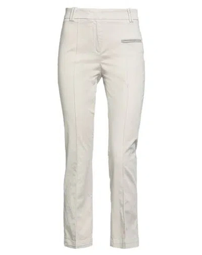 Fabiana Filippi Woman Pants Beige Size 0 Cotton, Elastane In Neutral