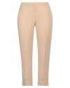 Fabiana Filippi Woman Pants Beige Size 14 Viscose, Linen In Beige
