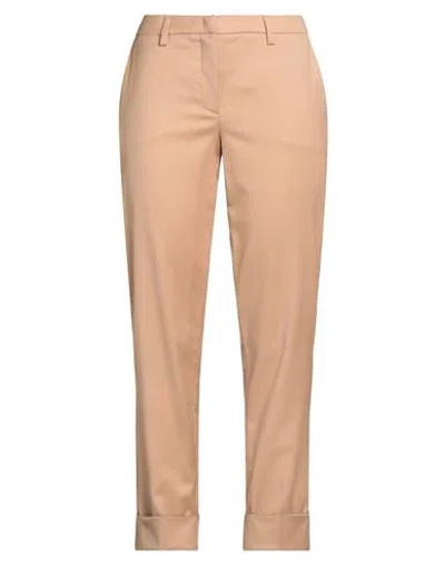 Fabiana Filippi Woman Pants Beige Size 4 Virgin Wool, Polyamide, Elastane, Brass In Neutral