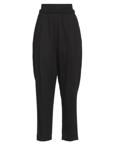 Fabiana Filippi Woman Pants Black Size 10 Viscose, Cotton, Polyester, Elastane, Polyamide