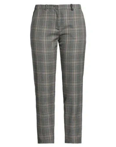 Fabiana Filippi Woman Pants Black Size 4 Virgin Wool, Ecobrass In Gray