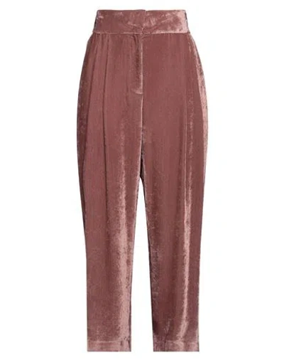 Fabiana Filippi Pleated Details Casual Pants In Pink