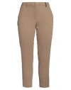 Fabiana Filippi Woman Pants Camel Size 12 Viscose, Lyocell, Virgin Wool, Elastane, Ecobrass In Brown