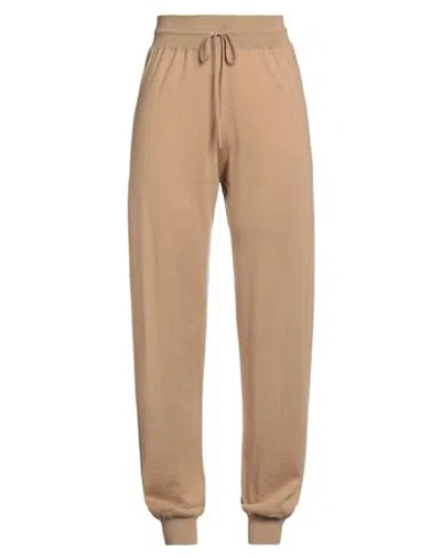 Fabiana Filippi Woman Pants Camel Size 8 Virgin Wool In Brown