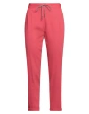 Fabiana Filippi Woman Pants Coral Size 14 Viscose, Lyocell, Virgin Wool, Elastane, Ecobrass In Red