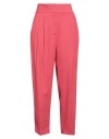 Fabiana Filippi Woman Pants Coral Size 4 Viscose, Lyocell, Virgin Wool, Elastane In Red