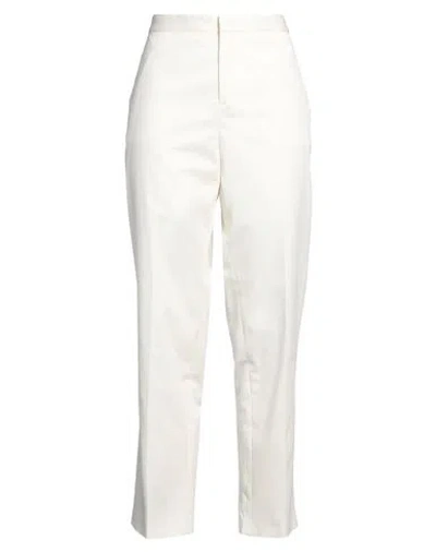 Fabiana Filippi Woman Pants Cream Size 10 Cotton, Elastane In White