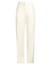 Fabiana Filippi Woman Pants Cream Size 8 Virgin Wool, Silk In White