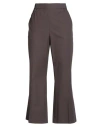 Fabiana Filippi Woman Pants Dark Brown Size 10 Cotton In Brown