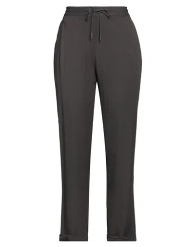 Fabiana Filippi Woman Pants Dark Brown Size 8 Acetate, Silk, Polyester, Elastane