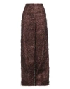 Fabiana Filippi Woman Pants Dark Brown Size 8 Viscose, Metallic Polyester, Polyamide