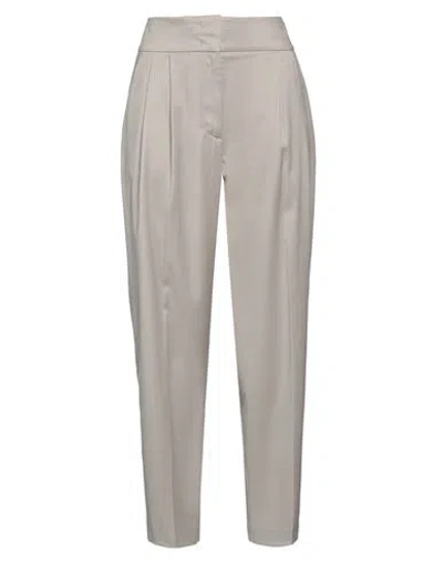Fabiana Filippi Woman Pants Taupe Size 4 Virgin Wool, Polyamide, Elastane In Grey