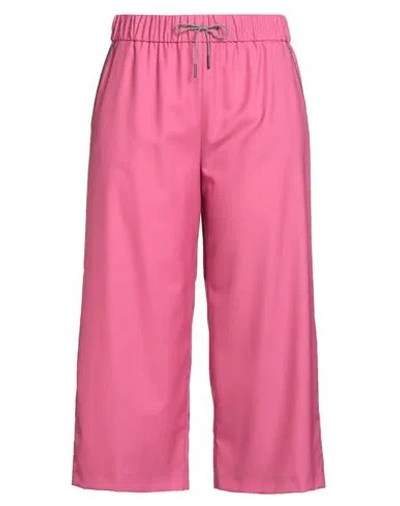 Fabiana Filippi Woman Pants Fuchsia Size 12 Virgin Wool In Pink