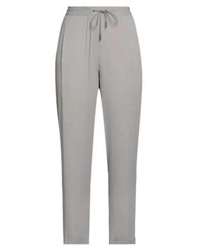 Fabiana Filippi Woman Pants Grey Size 6 Acetate, Silk In Grey