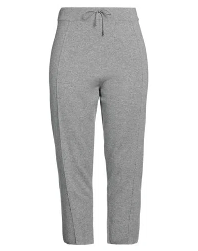 Fabiana Filippi Woman Pants Grey Size 12 Merino Wool, Silk, Cashmere In Gray