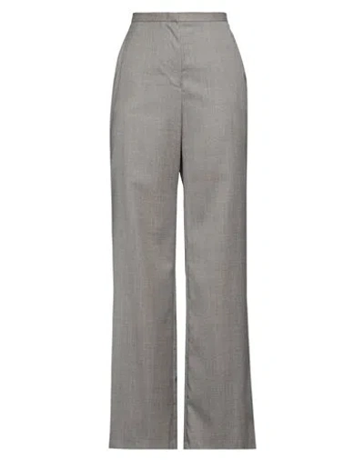 Fabiana Filippi Pressed Crease Straight-leg Trousers In Grey